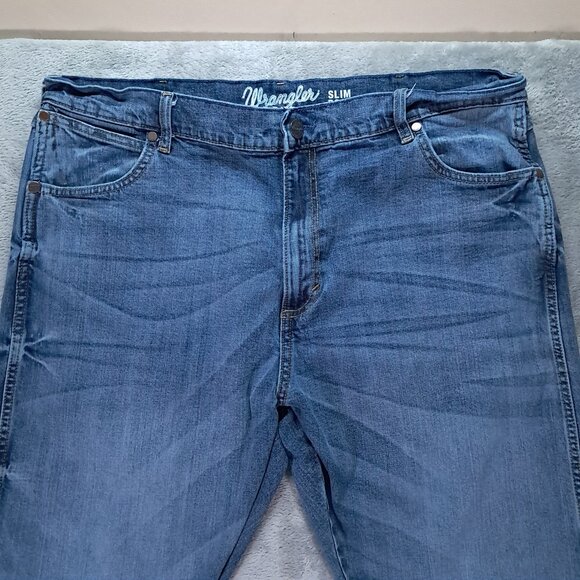 Wrangler Retro Jean Men 39x31, Tag 38x32 Slim Boot Blue Denim Western 77MWZGL - Picture 3 of 13